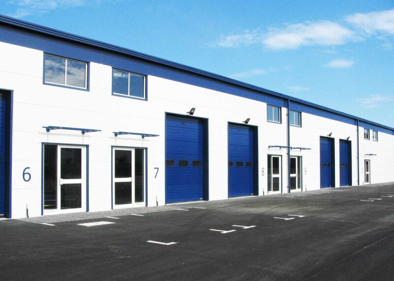 Featured image of completed units at Glenmore Business Park, Cambridge.