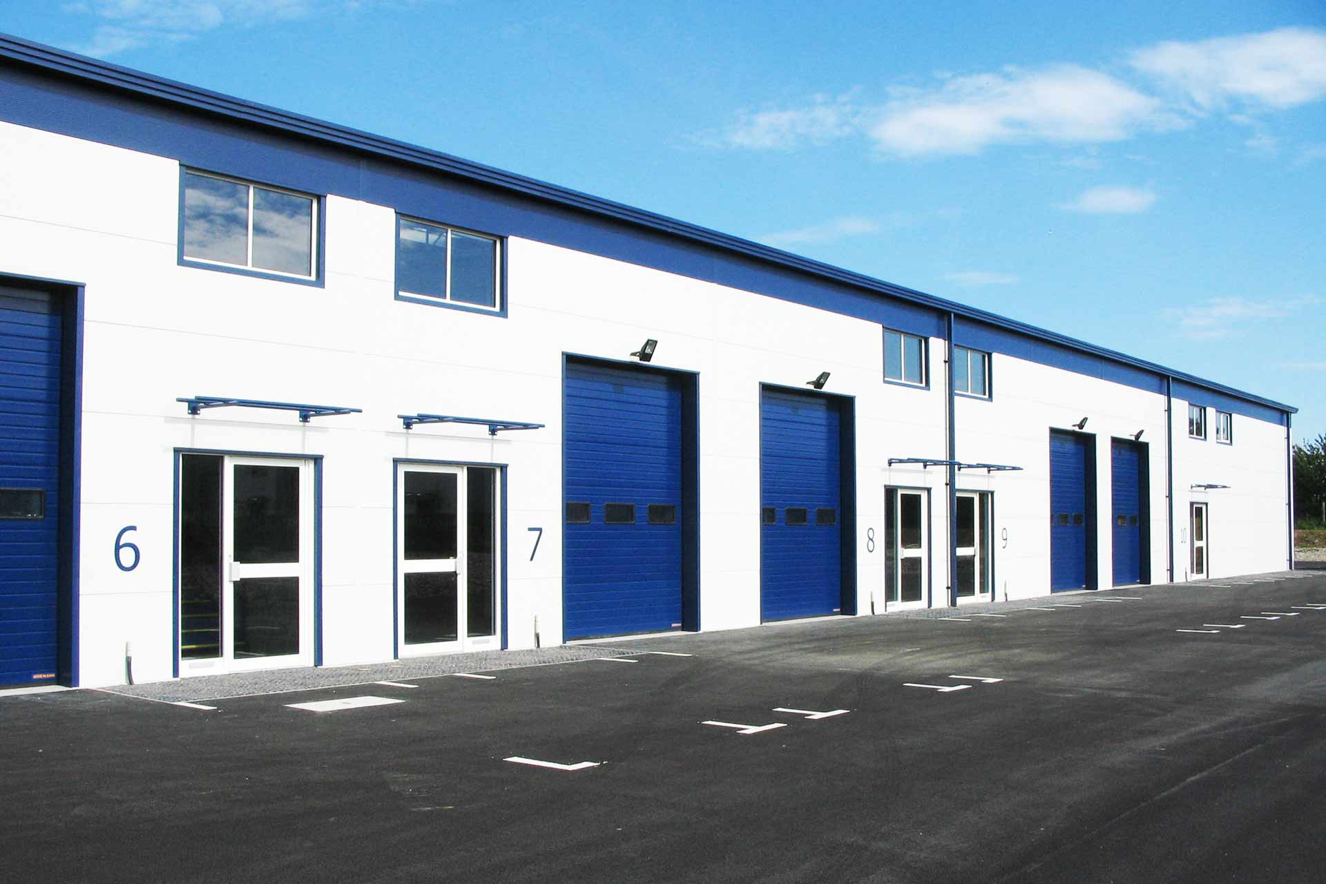 Featured image of completed units at Glenmore Business Park, Cambridge.