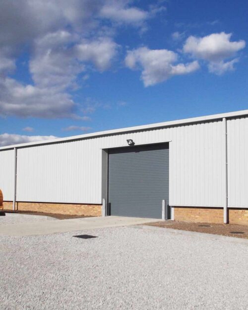Featured image of commercial steel frame building at Hoo Marina Industrial Estate, Rochester.