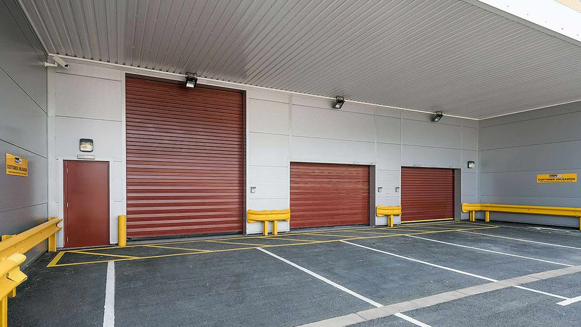 Loading bays at StorageMart High Wycombe.