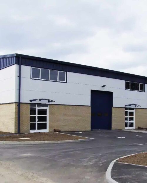 External view of business units and hard standings at Glenmore Business Park