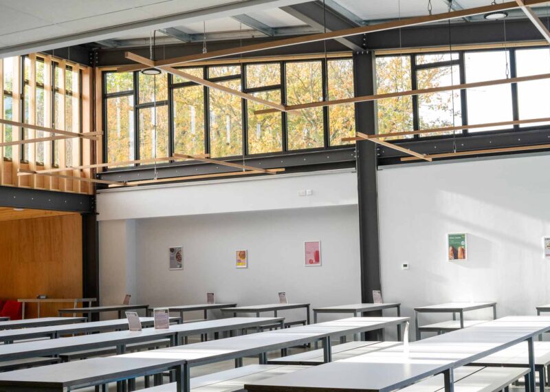 Featured image of the new school canteen interior at Queen Elizabeth's Grammar School (QEGS)